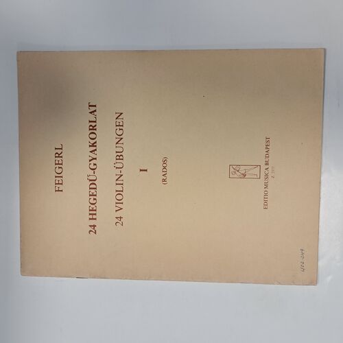 24 Violin Exercises 1 de Peregrin Feigerl