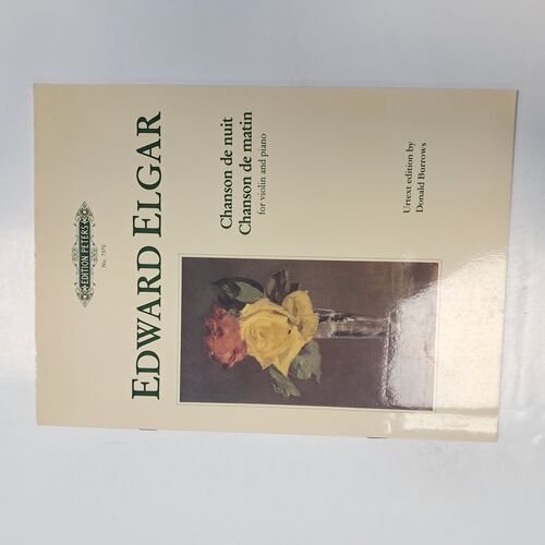 Chanson de Nuit Chanson de Matin for Violin and Piano Edward Elgar