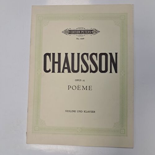 Poème Opus 25 Chausson