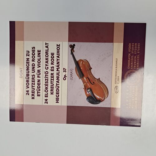 24 Vorübungen Zu Kreutzers und Rodes Etüden für Violine