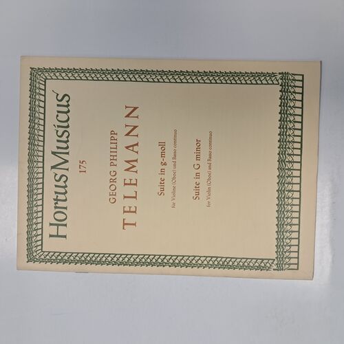 Suite in G minor for Violin and Basso Continuo