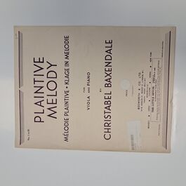 Plaintive Melody Viola and Piano