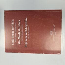 Early Music for Viola with Piano Accompaniment