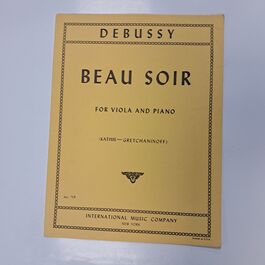 Beau Soir for Viola and Piano