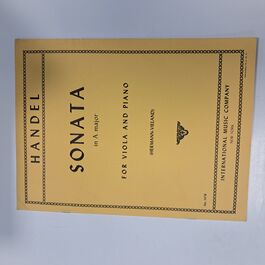 Sonata in A Major Handel for Viola