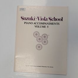 Suzuki Viola School Volume 5 Piano Accompaniments