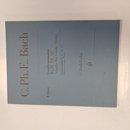 Gamba Sonatas Wq 88 136 137 Edition for Viola