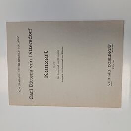 Konzert D-dur Kontrabass und Klavier Dittersdorf