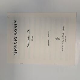 Sinfonia IX C-dur Parte de Contrabajo