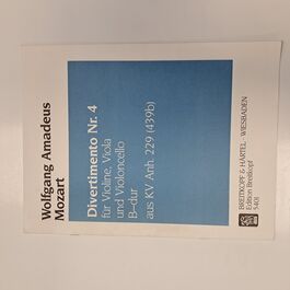 Divertimento Nr. 4 B-dur aus KV Anh. 229 (439) Divertimento Nr. 4 B-dur aus KV Anh. 229 (439)