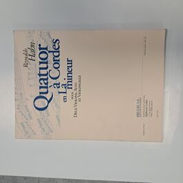 Quatuor en La Mineur for Strings Reynaldo Hahn Quatuor en La Mineur for Strings Reynaldo Hahn