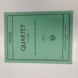 Quartet in E minor Verdi for String Quartet in E minor Verdi for String