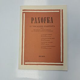 12 Vocalizaciones de Artistas para Soprano o Mezzo con Acompañamiento de Piano