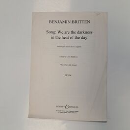 Song: We are the Darkness in the Heat of the Day