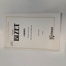 Carmen an Opera in Four Acs with French and English Text Chorus Score