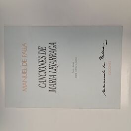 Canciones de Maria Lejarraga Tres Obras para Canto y Piano