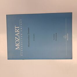 Misericordias Domini KV222 Vocal Score