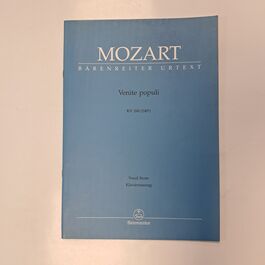 Venite Populi KV260 Vocal Score