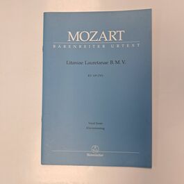 Litaniae Lauretanae B.M.V KV109 Vocal Score