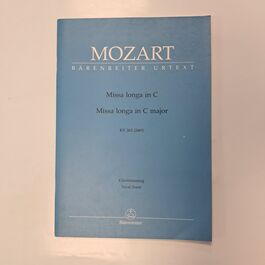 Missa Longa in C Major KV262 Vocal Score