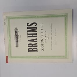 Gypsy Songs Opus 103 Solo Voice and Piano Brahms