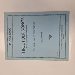 Three Folk Songs from Deutsche Volkslieder for High Voice and Guitar