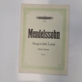 Ausgewähte Lieder Mittlere Stimme