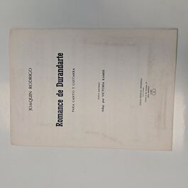Romance de Durandarte para Canto y Guitarra