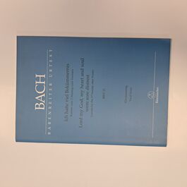 Lord my God, my Heart and Soul were Sore Distret Cantata for the 3 Sunday after Trinity BWV 21 Vocal Score