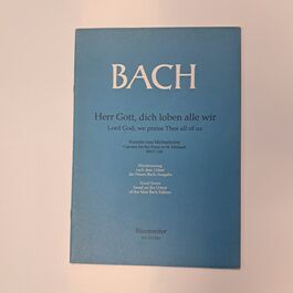 Lord God, we Praise Thee all of us Cantata for the Feast or St. Michael BWV 130 Vocal Score