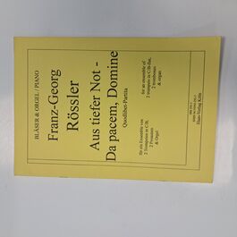 Aus Tiefer Not-Da Pacem, Domine