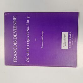 Quartet Opus 73 No. 3 in g for Basson and Strings