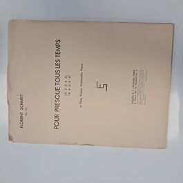 Pour Presque Tous les Temps Op. 134 Flute, Violon, Violoncelle, Piano