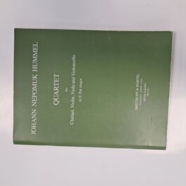 Quartet for Clarinete, Violin, Viola and Violoncello in E flat Major