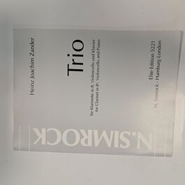 Trio for Clarinet in Bb, Violoncello and Piano