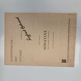 Sonatine über Finnische Volkslieder für Oboe, Fagott und Gitarre