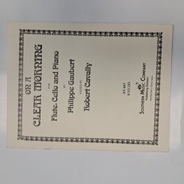 On a Clear Morning for Flute, Cello and Piano On a Clear Morning for Flute, Cello and Piano