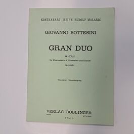 Grand Duo A-Dur für Klarinette in A, Kontrabas un Klavier Op. Posth Grand Duo A-Dur für Klarinette in A, Kontrabas un Klavier Op. Posth