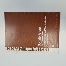 Sonate A-dur für Flöte und Viola Sonate A-dur für Flöte und Viola