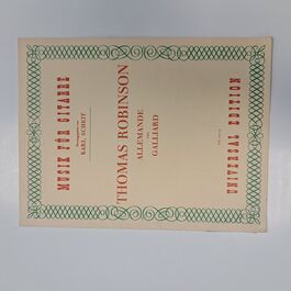 Allemande und Galliard Thomas Robinson