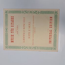 Suite E-Moll Preludio-Alemanda-Gigue-Srabande-Gavotta