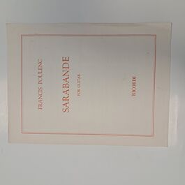 Sarabande for Guitar Francis Poulenc