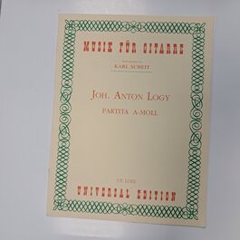 Musik für Gitarre Partita A-Noll Johann Anton Logy