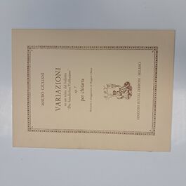 Variazioni su un tema del balletto “Die Feindlichen Vollkstäme” Op. 7 per Chitarra