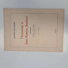 Homenaje a Juan Ramón Jiménez Concierto para Guitarra y Orquesta