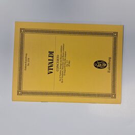 Concerto for 4 Violins, Strings and Basso Continuo D Major Op. 3/1 (P 146)