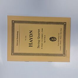 String Quartet A Major Op. 9 No. 6