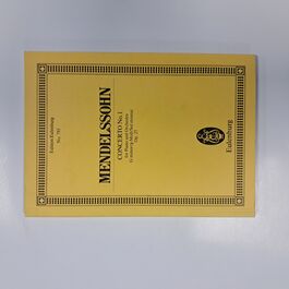 Concerto No. 1 for Piano and Orchestra G minor Op. 25