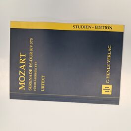 Serenade Es-Dur KV 375 für Bläsersextett Urtext
