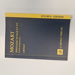 Serenade Es-Dur KV 375 für Bläseroktett Urtext